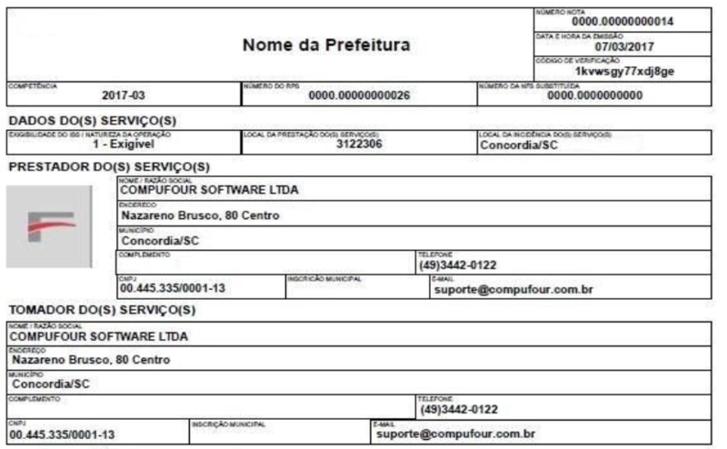 NFS-e autorizada