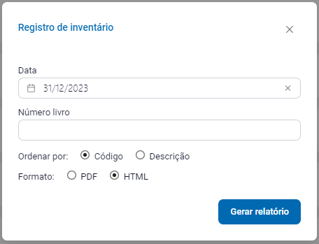 Data base e Número Livro