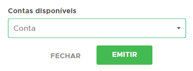 Selecionar conta do boleto