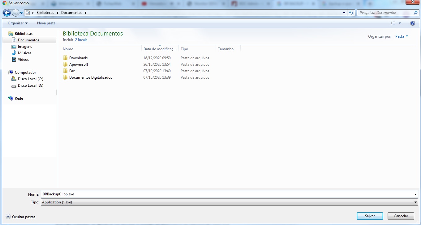 Download do instalador do BRBackup