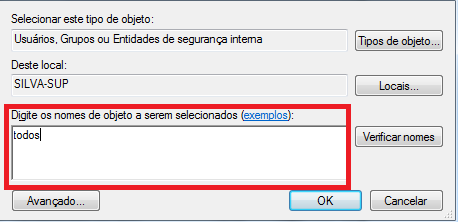 Usuario Todos nas permissoes