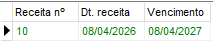 Receita importada em verde