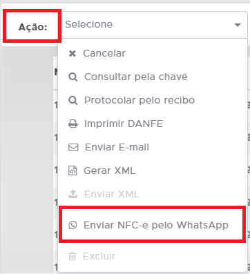 Enviar NFC-e pelo WhatsApp