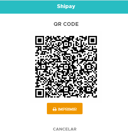 Impressão do QRCode Shipay