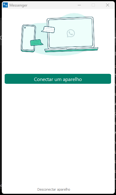 Janela inicial do Messenger