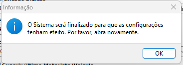 Mensagem de certificado selecionado no MDF-e