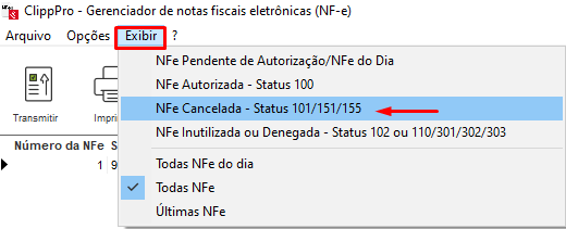 Nota inutilizada em cinza
