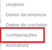 Configurações