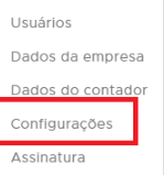 Configurações
