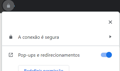 Permitir pop-ups no navegador