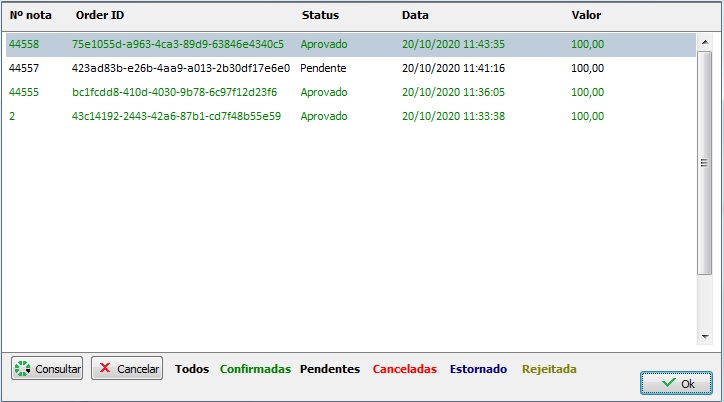 Transações Shipay
