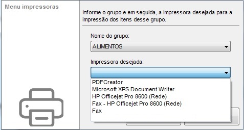 Grupo e impressora