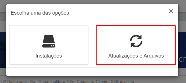 Atualizações e Arquivos