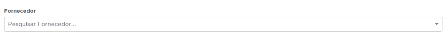 Preenchimento dos dados do fornecedor na nota de compra Dados do fornecedor