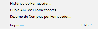 Botão Relatórios no cadastro de fornecedores do ClippMEI Relatórios no cadastro de fornecedores