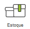 Ícone do módulo de estoque do ClippPRO Módulo de estoque