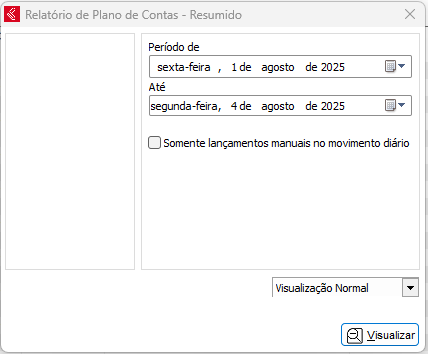 Relatório Plano de Contas - Resumido Plano de Contas Resumido