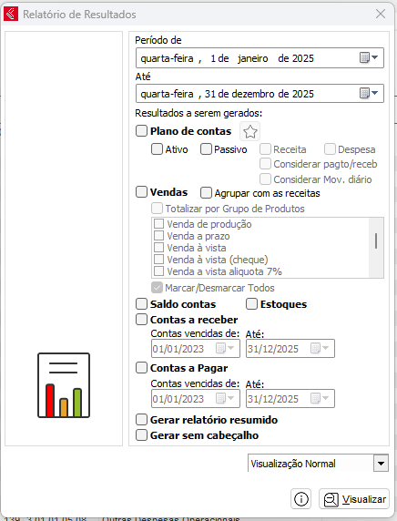 Relatório de Resultados distribuídos por mês Relatório de Resultados