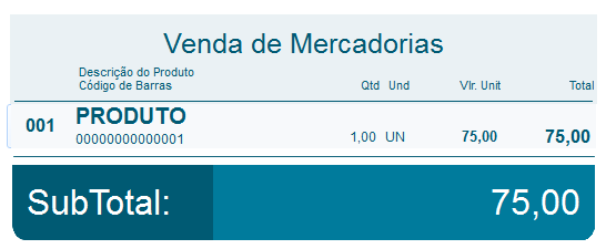Valor unitário conforme preço promocional na NFC-e Promocional na NFC-e