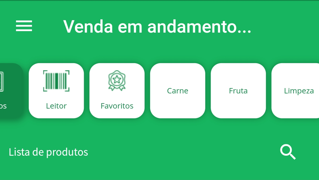 Grupos e Favoritos cadastrados no estoque Favoritos e Grupos